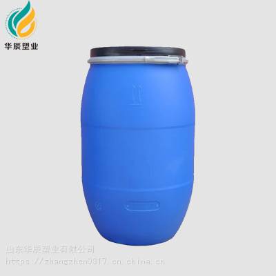 160升开口塑料桶 120L抱箍塑料桶 耐酸碱耐腐蚀 密封不漏液