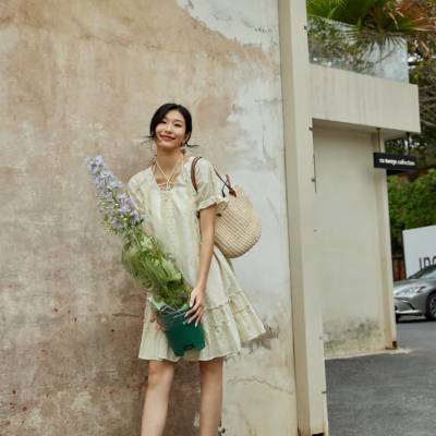 走份批发素言夏季棉麻连衣裙宽松文艺气质显瘦中长裙