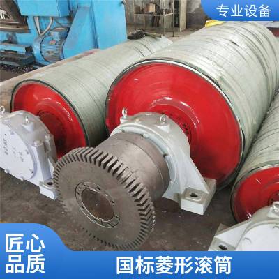 陶瓷改向滚筒400*1400耐磨滚筒、包胶陶瓷滚筒传动滚筒厂家直销