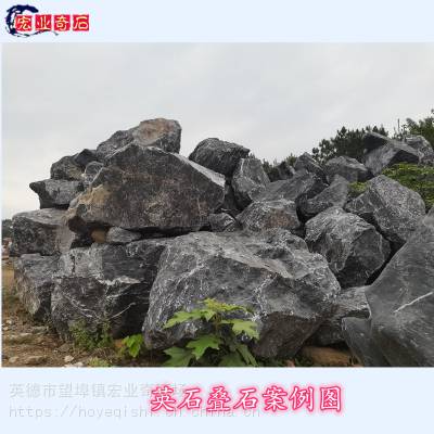 广东黑山石密度 吨位黑山石实地商家 新式黑山石水钵案例