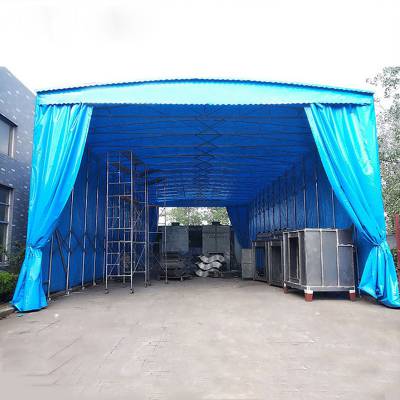 大型户外移动推拉棚 移动伸缩蓬 大排档仓库停车雨篷小活动蓬遮阳棚实力厂家