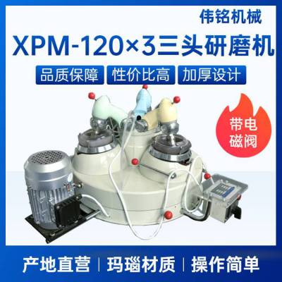 矿石研磨200目实验室三头研磨机 xpm120×3型化验室粉碎研磨仪器