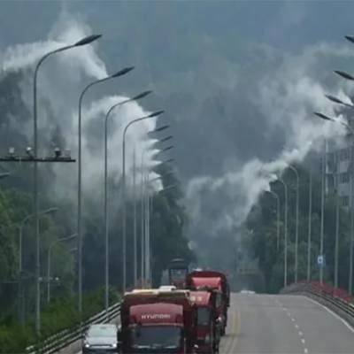 水云间景观 喷雾路灯 城市喷雾降尘设备 喷雾式灯柱