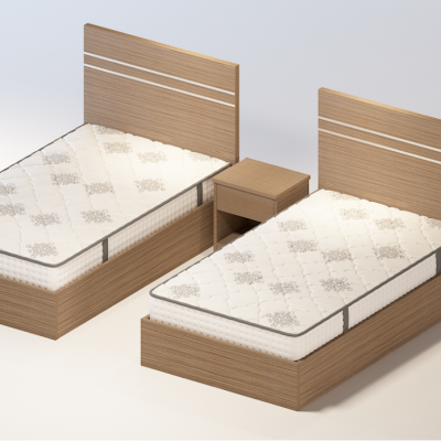 12米床版式环保单人床快捷酒店公寓床简约床