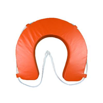 U形游泳圈防水漂浮圈马蹄泡沫形救生圈PU弧形圈船用救生浮圈