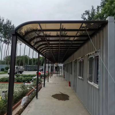 专业定做耐力板雨棚 遮阳棚 铝合金车棚电动伸缩遮阳棚 阳光房遮阳帘定做