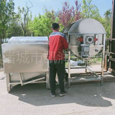A屠宰线组合式鸭鹅浸烫退毛机 七辊家禽刨毛机器生产厂家