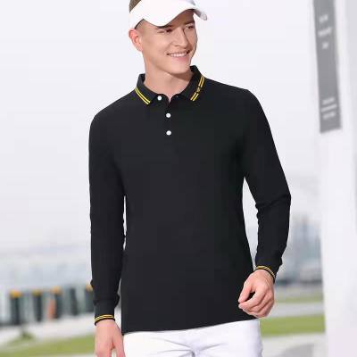 工作服Polo衫定制T恤长袖文化衫定做纯棉工衣服装男女同款长袖印logo字天镁277