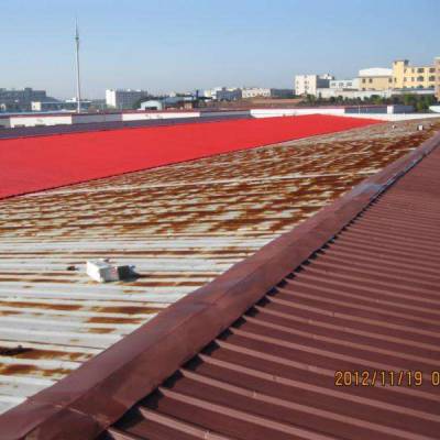 彩钢瓦翻新，厂房屋顶除锈喷漆的施工工艺，涂布率和可耐腐蚀年限