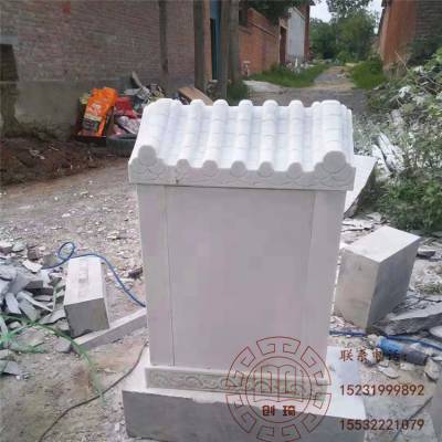 石雕土地庙 小庙户外家用 土地公小庙