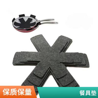 吸湿毛毡餐桌杯垫吸水隔热毛毡垫多色隔热垫 彩色羊毛毡