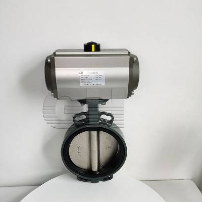 D671X-16Q气动快速切断蝶阀 耐酸碱气动蝶阀 不锈钢气动蝶阀 DN200气动蝶阀