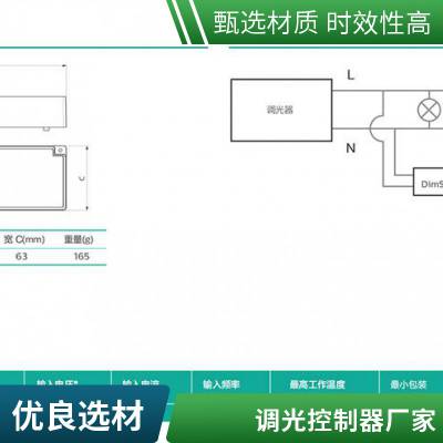 DLE1205前切调光控制器 壁挂式直接调光，适用于各种照明负载