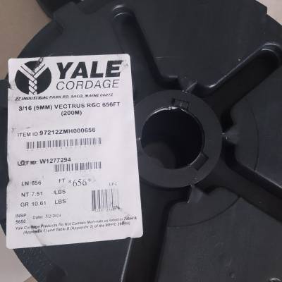 Yale cordage  3/16 (5MM) VECTRUS RGC 656FT / 97212ZMH000656 