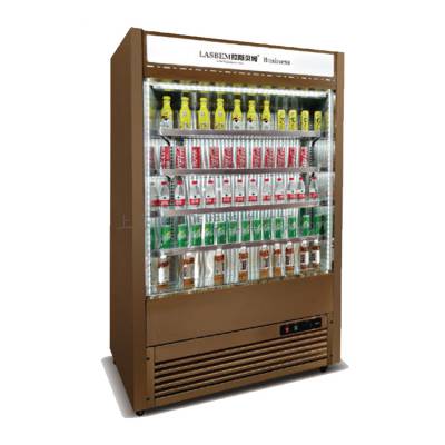 面包房风冷风幕柜 拉斯贝姆饮料柜 1.2米展示柜 木色饮品柜VF1.0-FMNX