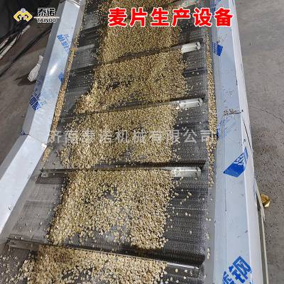 自动燕麦片生产线 多功能杂粮压片设备300kg/H