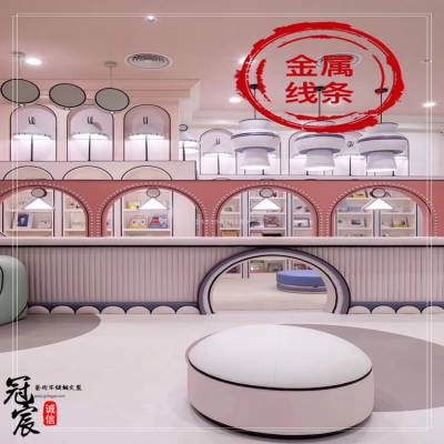 定做百货商场装修工程不锈钢柱子 玫瑰金圆柱