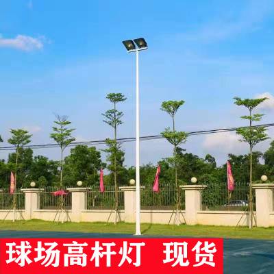 玉林博白运动球场灯杆 广西8米球场灯杆 篮球场灯杆的高度200w LED