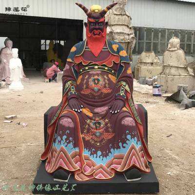 水草马明王神像 马王爷神像 牛王爷神像 树脂玻璃钢木雕