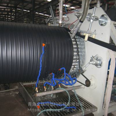 HDPE实壁缠绕顶管生产线缠绕管材挤出机