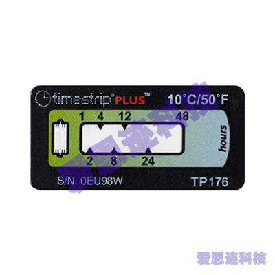 Timestrip，10°C/50°F冷链温度记录标签；监控时长48小时