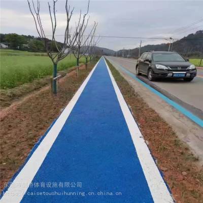 彩色透水混凝土地坪 路面无砂混凝土材料施工