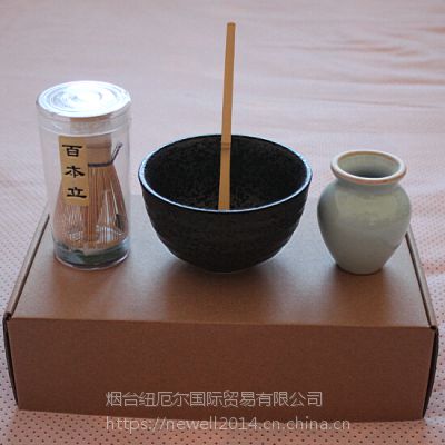 出口 NEWELL 手工制作百本立茶筅 套装 抹茶搅拌套装