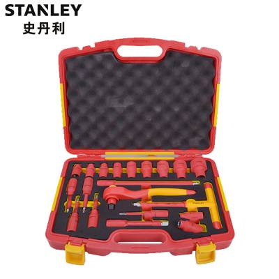 史丹利工具 STANLEY STMT75886-8-23 20件12.5MM系列绝缘工具组套