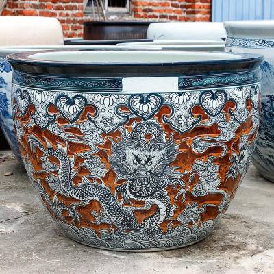 景德镇陶瓷大缸1.2m鱼缸