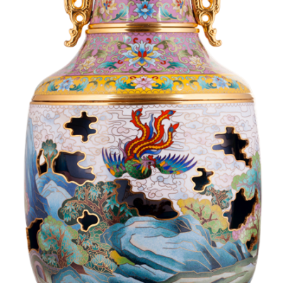 张同禄大师传承之作有凤来仪祥和尊景泰蓝作品隆重发布