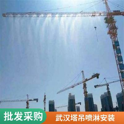 黄冈塔吊淋水喷淋/汉口建设工地塔机喷雾降尘安装厂家