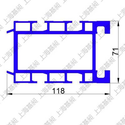 工业自动化铝型材118*71 11871线体铝轨道铝合金导轨