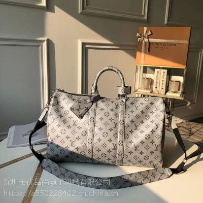 广东深圳lv 18新款 Keepall 50 老花银色旅行袋手提包男包m价格 中国供应商