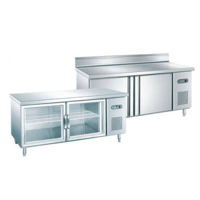 厨房工作台 商用冰柜 厨房冰柜1.5米1.8米 厨房冰箱冷冻冷藏双温