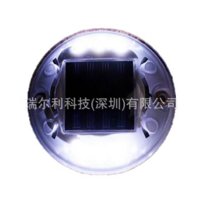 深圳瑞尔利 双面发光 LED太阳能道钉 高速路面凸起铸铝道钉