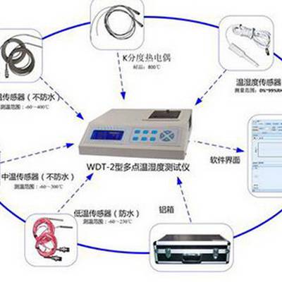 多点温湿度测试仪(传感器标配5米线） 型号:ZXWDT-2库号：M186821