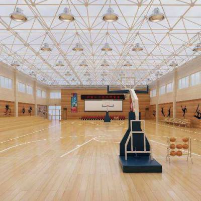 室内篮球场用什么材料 实木运动地板、PVC运动地板、悬浮式拼装地板篮球场
