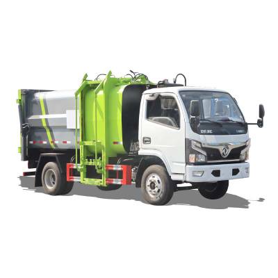 东风6方（吨）挂桶垃圾车 一个车能配几十个垃圾桶 循环运输