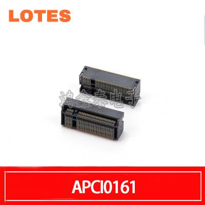 LOTES连接器M.2固态硬盘接口 67P H=8.5 B-KEY NGFF APCI0161