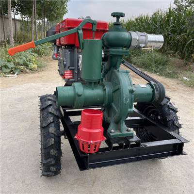 农田浇地12寸抽水机 移动拖车式混流泵 3寸4寸高扬程喷灌泵