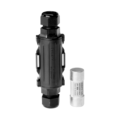 NSPV光伏用直流熔断器 短路瞬时保护 太阳能线缆保险丝管连接器100A