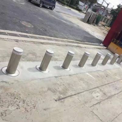 悍博自动液压升降柱 半伸缩地桩 遥控加厚坚固不锈钢有效拦截车辆