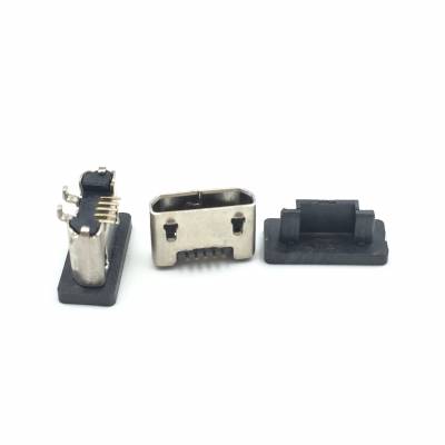 USB母座Micro母座立式贴板沉板0.8短体4.0mm
