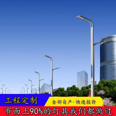 智慧灯杆 8米智能路灯 定制联网系统 led60瓦可调光电源城市道路照明