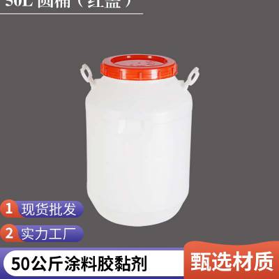 出口抱箍桶30L50L60L200L蓝色塑料桶60升加厚化工桶30L法兰桶