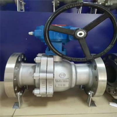 不锈钢硬密封球阀Q341Y-16P 涡轮浮动式球阀Q341Y 浮动式硬密封球阀Q341Y-16P 涡轮不锈钢法兰球阀
