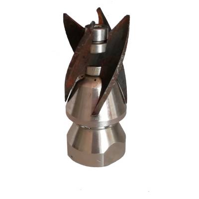 4分前置旋转刀头清洗疏通喷头自前进管道内壁高压疏通清洗喷头4分特殊