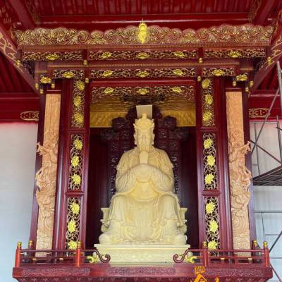 浙江温州定做寺庙木雕佛龛 寺院菠萝格 红木佛龛