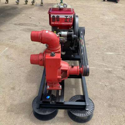 柴油消防水泵机组高压自吸泵3寸双出口高山喷灌压力泵