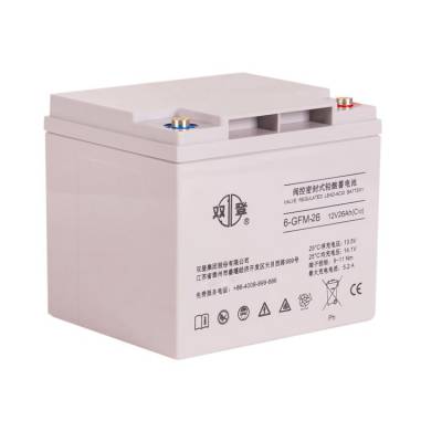 双登蓄电池 6-GFM-26 12V26AH阀控式免维护电池 UPS 直流屏配套